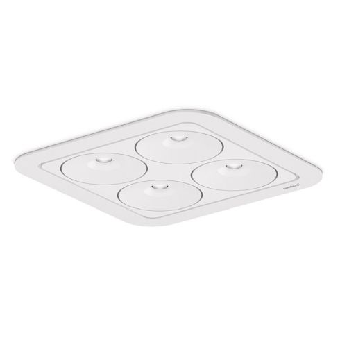 Q Four IN 80° 4000K Deckeneinbauleuchte · Downlight, weiß