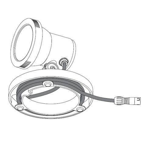 24368K3 - BEGA Plug & Play 48V Ortsveränderlicher Gartenscheinwerfer, grafit