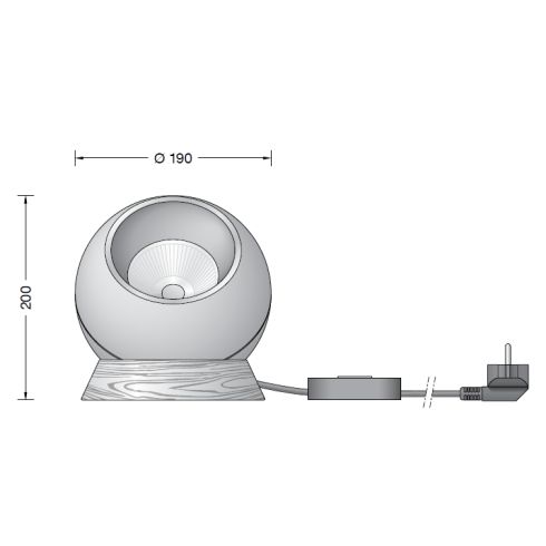 50916.4K3 - STUDIO LINE LED-Tischleuchte, messing