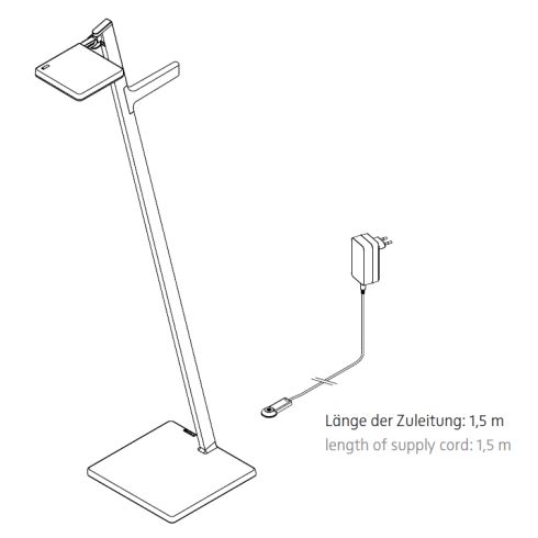 Roxxane Leggera 101 CL SET LED-Stehleuchte 2700K, rubinrot