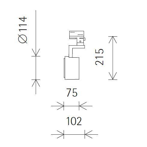 71663.000 PARSCAN silber LED-Fluter für ERCO-DALI-System
