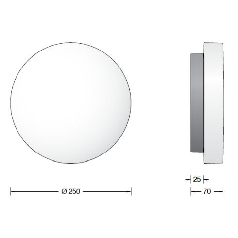 24025 KREIS LED-Decken-/ Wandleuchte - Lichtbaustein®