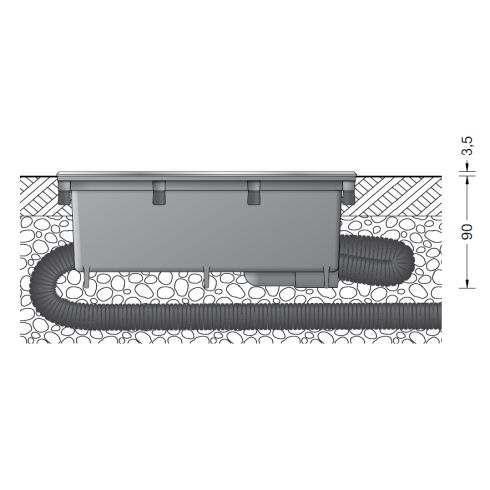 84089K3 LED-Bodeneinbauleuchte, symmetrisch