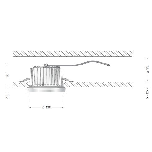 50687K4 Deckeneinbauleuchte - Tiefstrahler