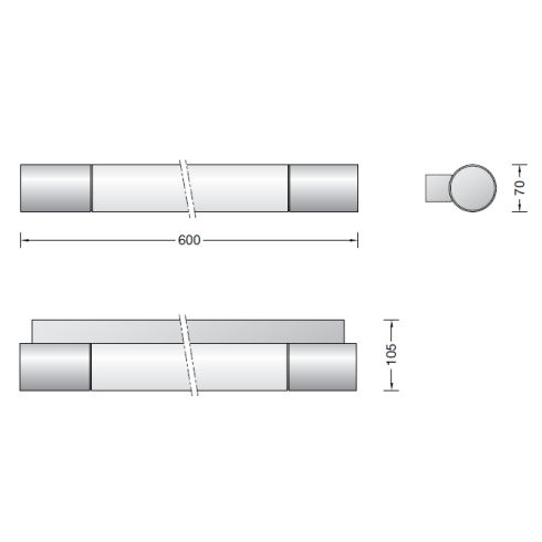23253.3K3 LED-Wandleuchte, chrom