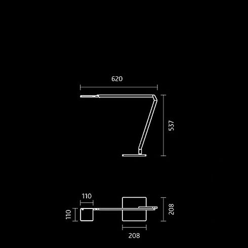 Roxxane Home LED-Tischleuchte 3000K, schwarz