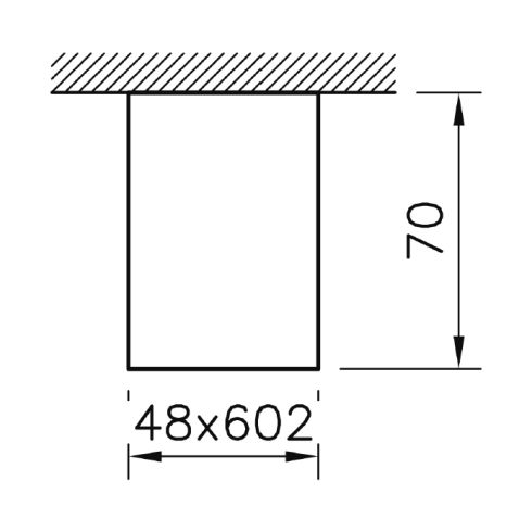 SLASH 2 602 4000K LED-Decken-/ Wandleuchte