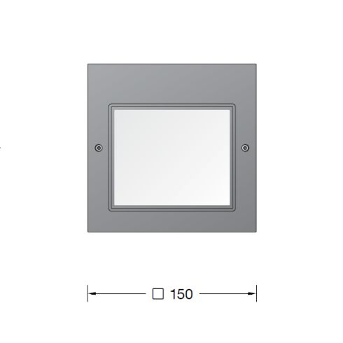 24206A LED-Wandeinbauleuchte, silber