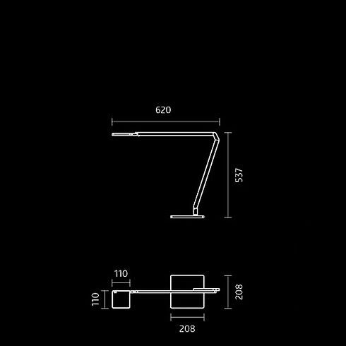 Roxxane Home LED-Tischleuchte 3000K, weiß