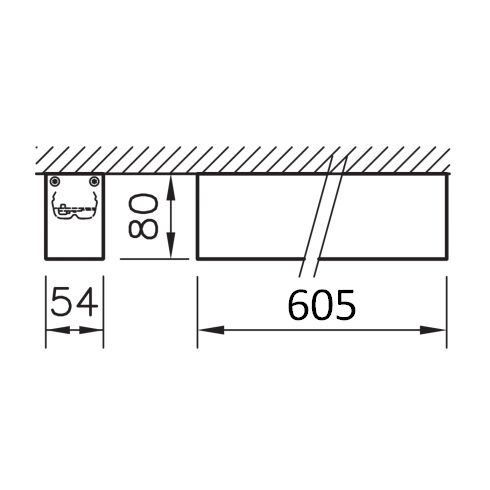 FLOW 605 3000K LED-Decken-/ Wandleuchte