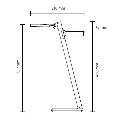 Roxxane Leggera 52 CL SET LED-Tischleuchte 2700K, weiß
