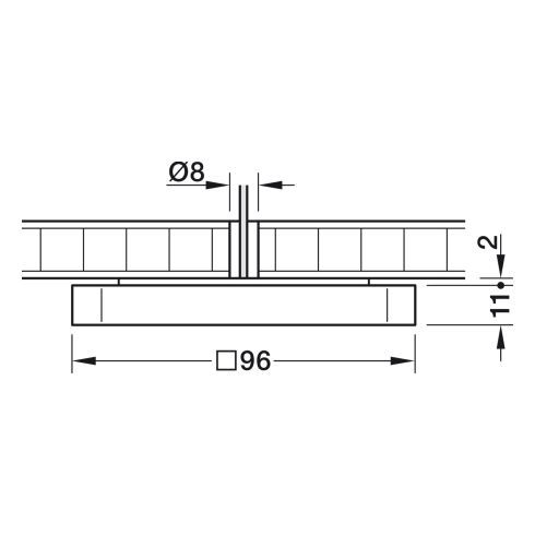 Modul Q 16 ON LED-Deckenleuchte 4000K