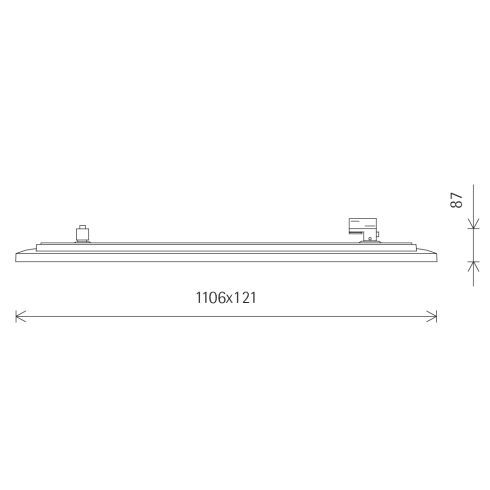A3000008 JILLY LINEAR weiß - schwarz LED-Downlight für ERCO-3-Ph.-System