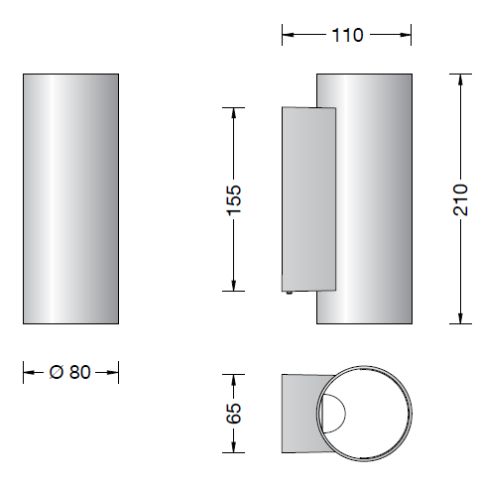 51145.4K3 - STUDIO LINE LED-Wandleuchte, messing