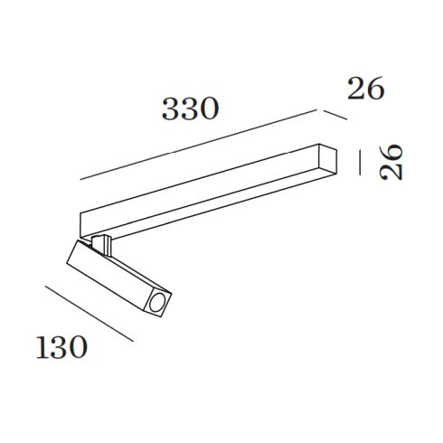 MICK 1.0 2700K LED-Deckenstrahler, schwarz