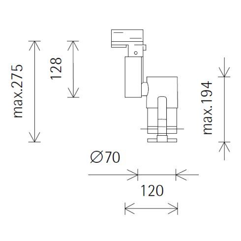 71215.000 OPTEC LED-Konturenstrahler für ERCO-DALI-System